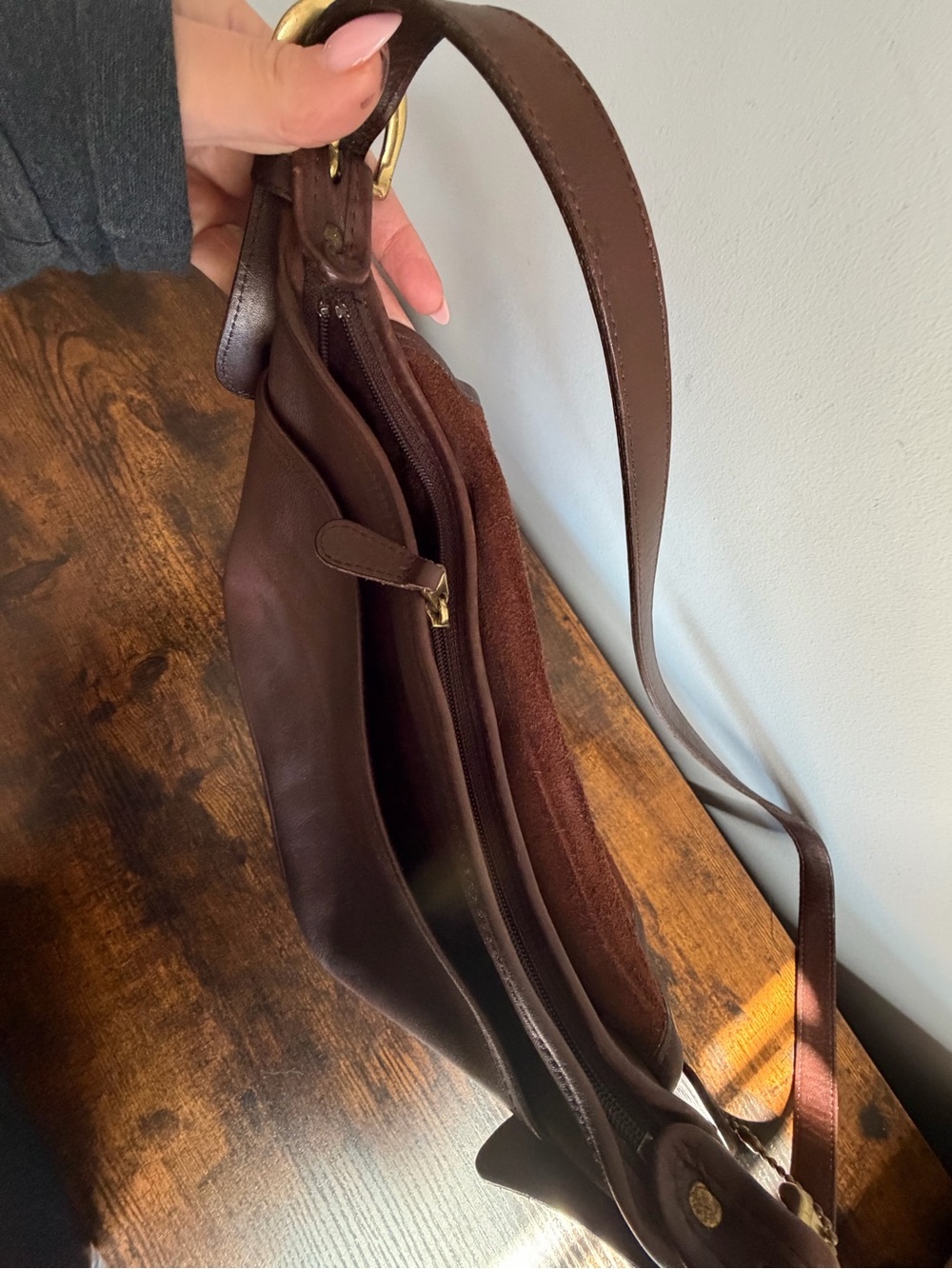 Vintage Coach Fletcher 4150 Brown Leather Crossbody Bag - Picture 13 of 15